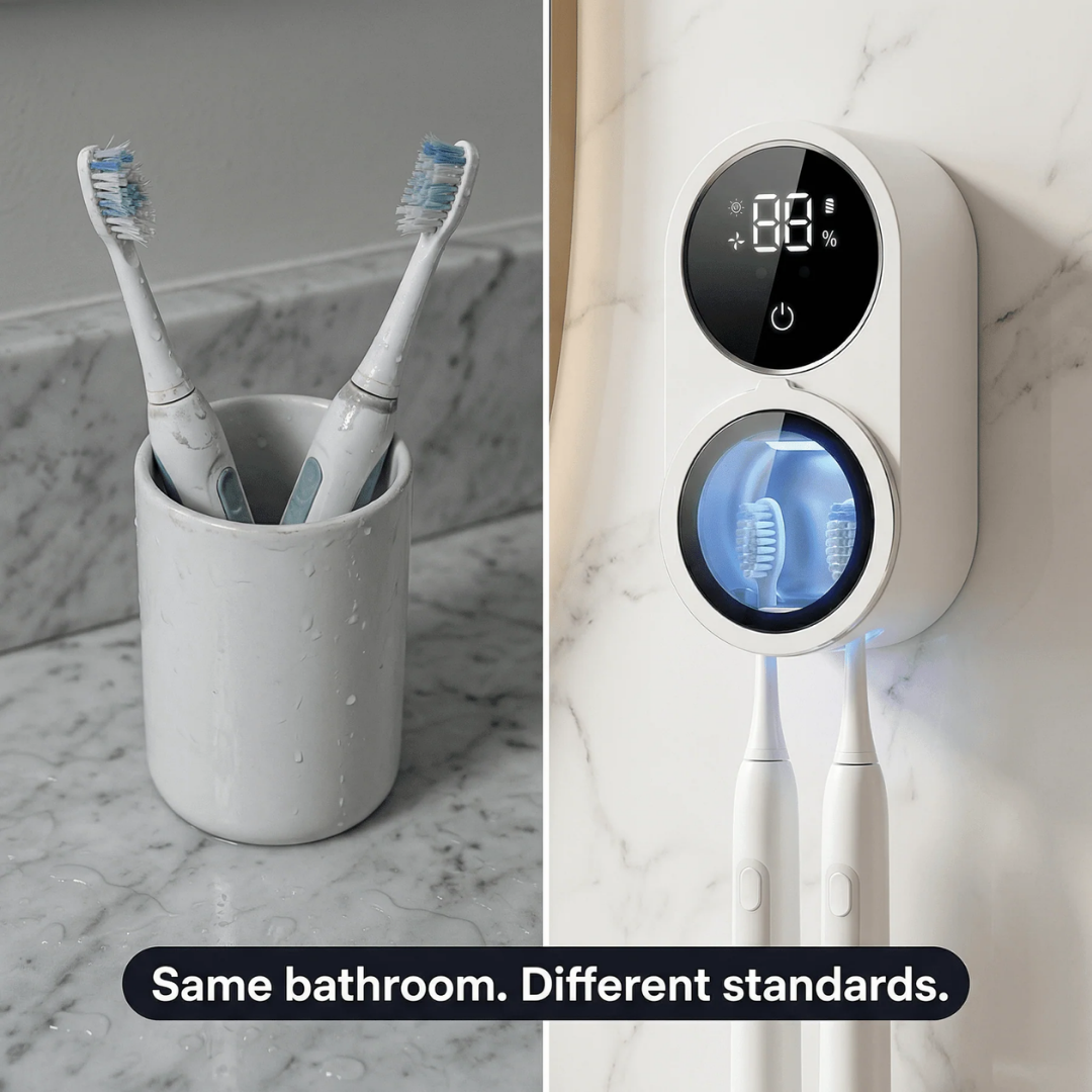 PureBrush™ - The Antibacterial UV Toothbrush Sanitizer