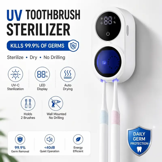 PureBrush™ - The Antibacterial UV Toothbrush Sanitizer